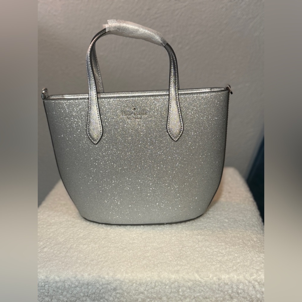 NWT Kate Spade New York glimmer leather satchel - Picture 7 of 16